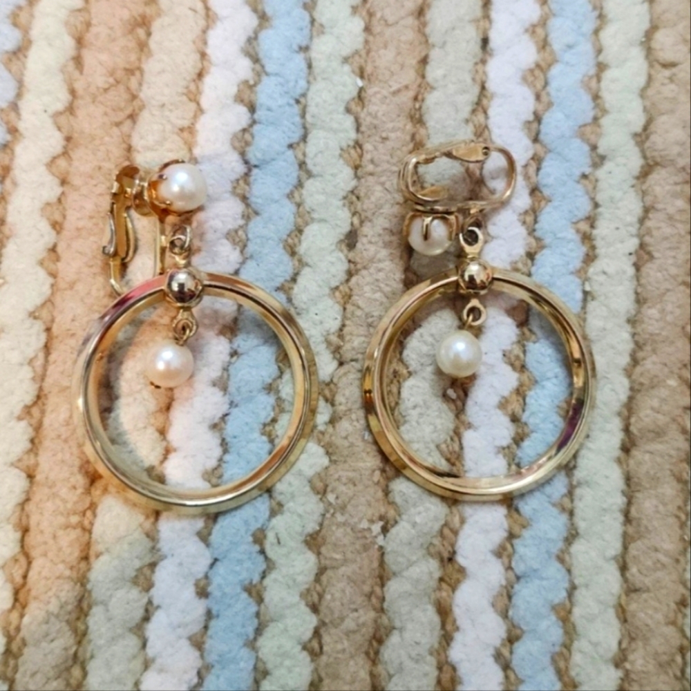 Vintage Genuine Pearl Earrings